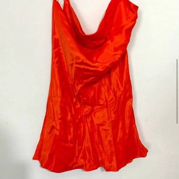 open lace back dress ZARA. Orange Ts slip dress – Hibuy market main image 1